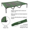 Elevated Dog Bed â€“ Indoor/Outdoor Dog Cot or Puppy Bed for Pets up to 110lbs by Petmaker (Green)