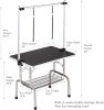 Professional Dog Pet Grooming Table Large Adjustable Heavy Duty Portable w/Arm & Noose & Mesh Tray