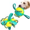 Dog Soccer Ball Interactive Pet Toys Foldable Ball Molar Toy Outdoor Training Ball for Puppy Dog Chew Dog Accessories