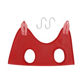 Pet Grooming Hammock Harness For Cats And Dogs, Cat Grooming Sling For Trimming Nail And Ear Care, Pet Hammock Restraint Bag (Option: Red-L)